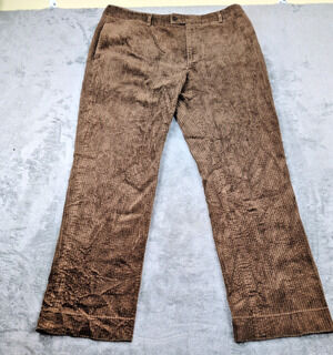 Mens J. Peterman Duca Visconti Di Modrone Brown Corduroy Pants Casual Size 38